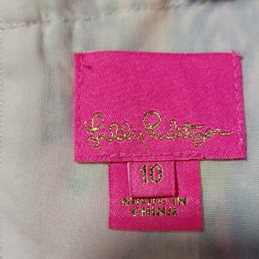 Lilly Pulitzer Kids Floral Dress - Pink, Blue, Green - Picture 3 of 3